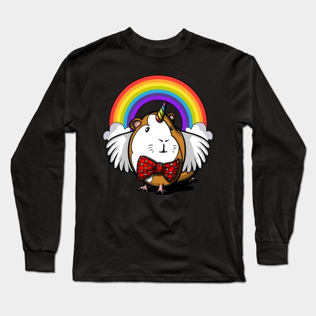 Guinea Pig Unicorn Long Sleeve T-Shirt by underheaven